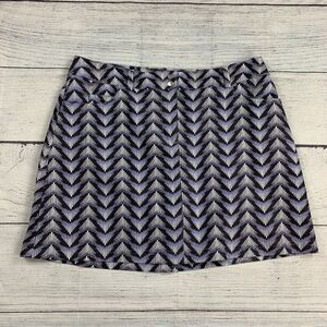 Slazenger Golf Skort sz 8 Shorts Under Skirt Purple Patterned